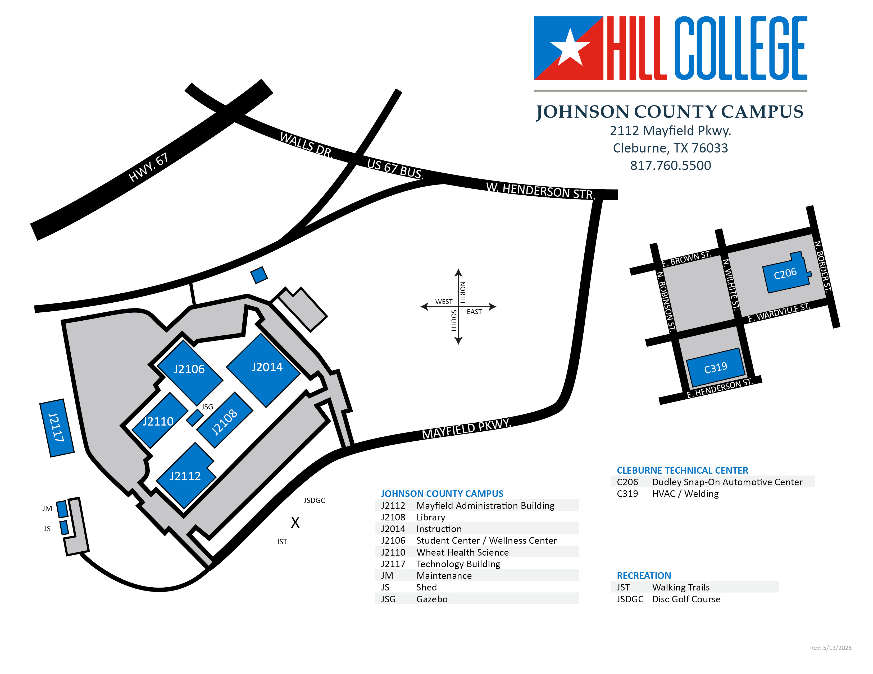 Johnson County Campus Map