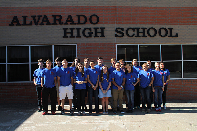 Alvarado High School 15 Forward students