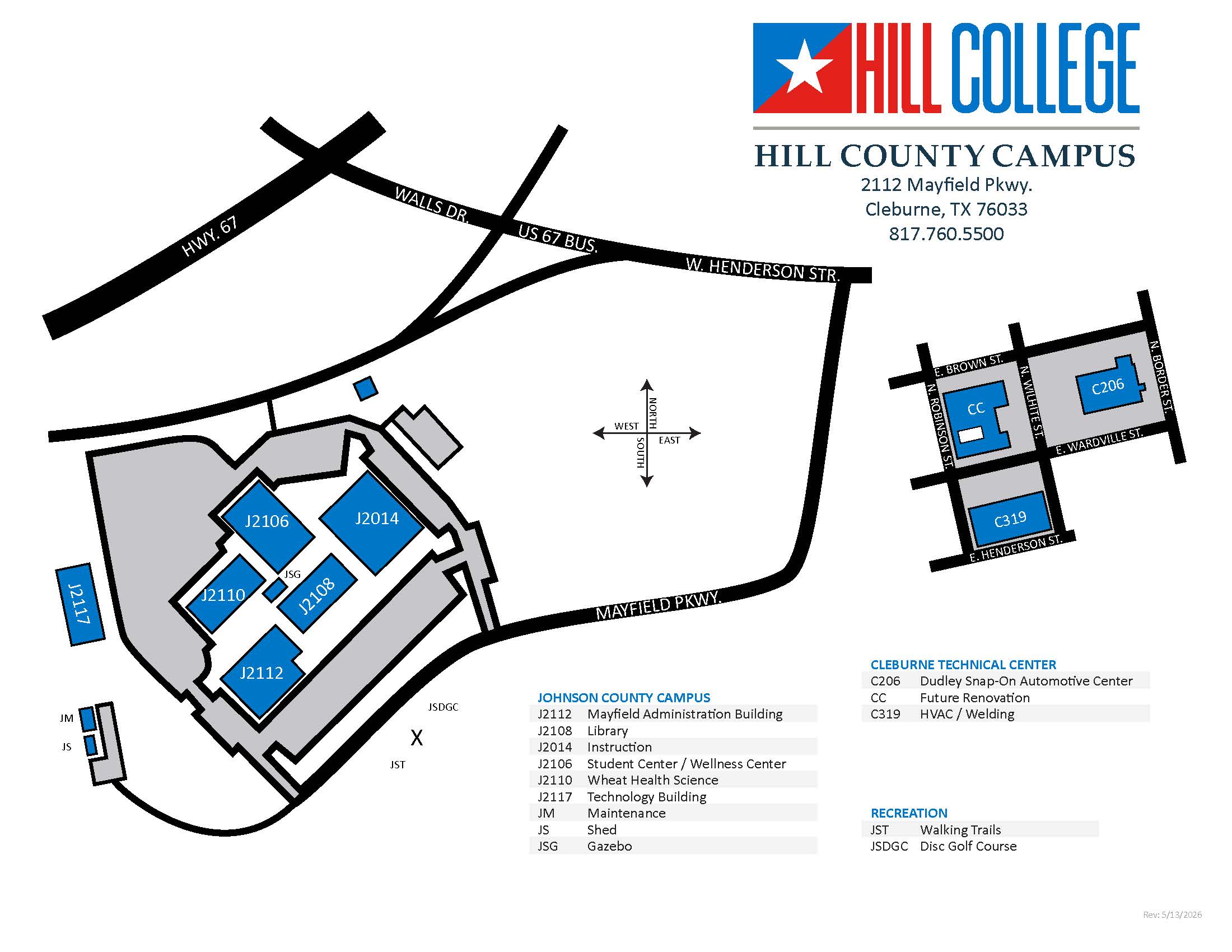 Johnson County Campus Map