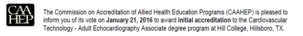 CAAHEP accreditation