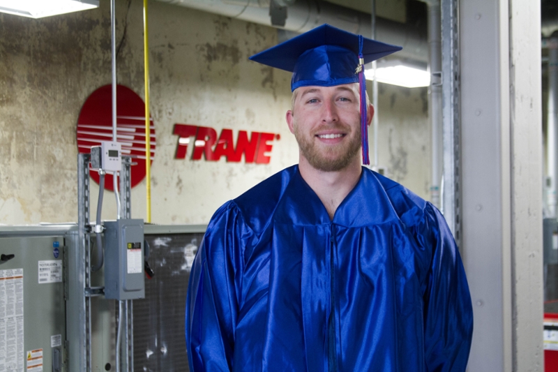 HVAC grad Joseph Bruce