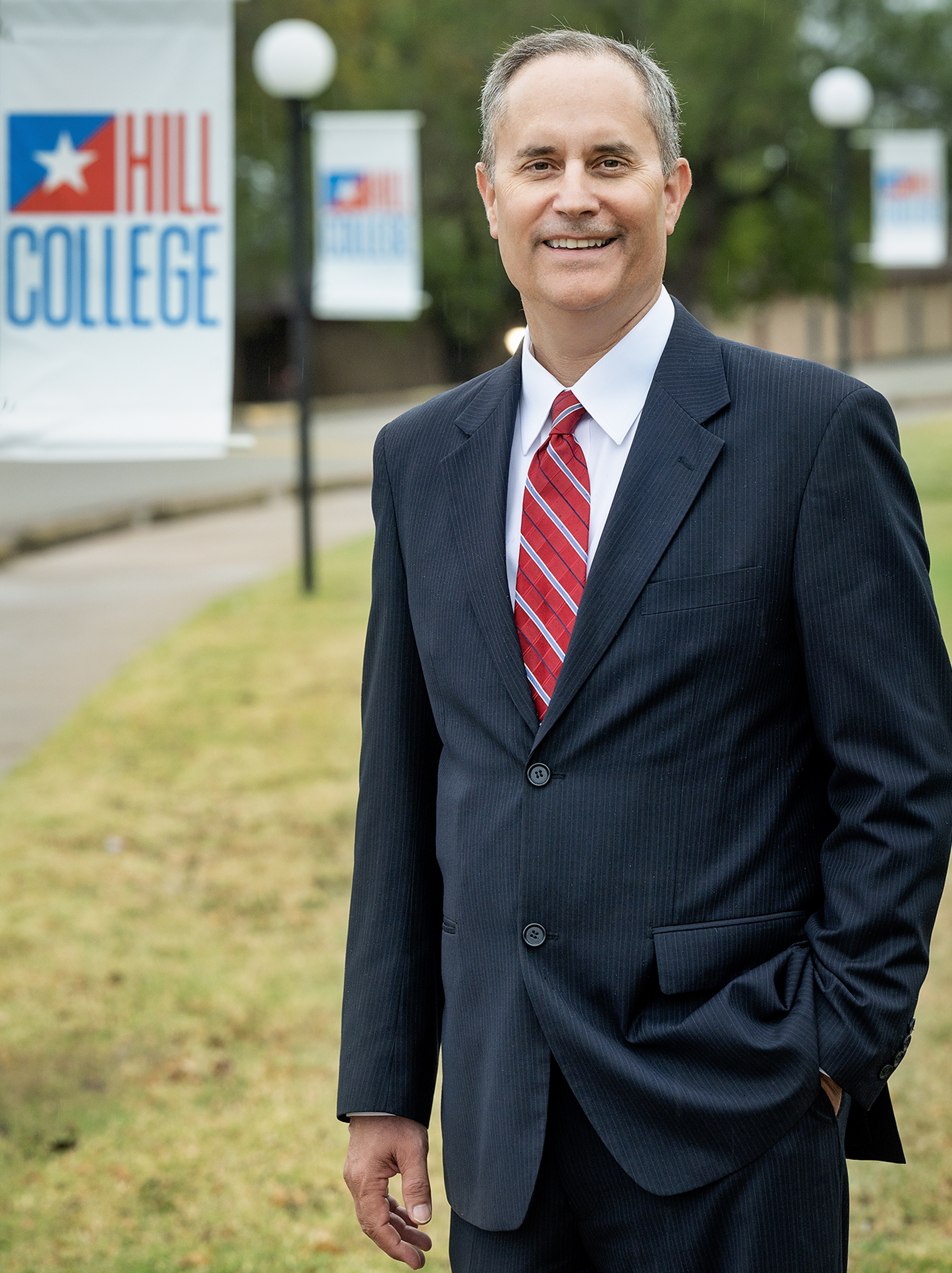 Dr. Thomas Mills in front of HC