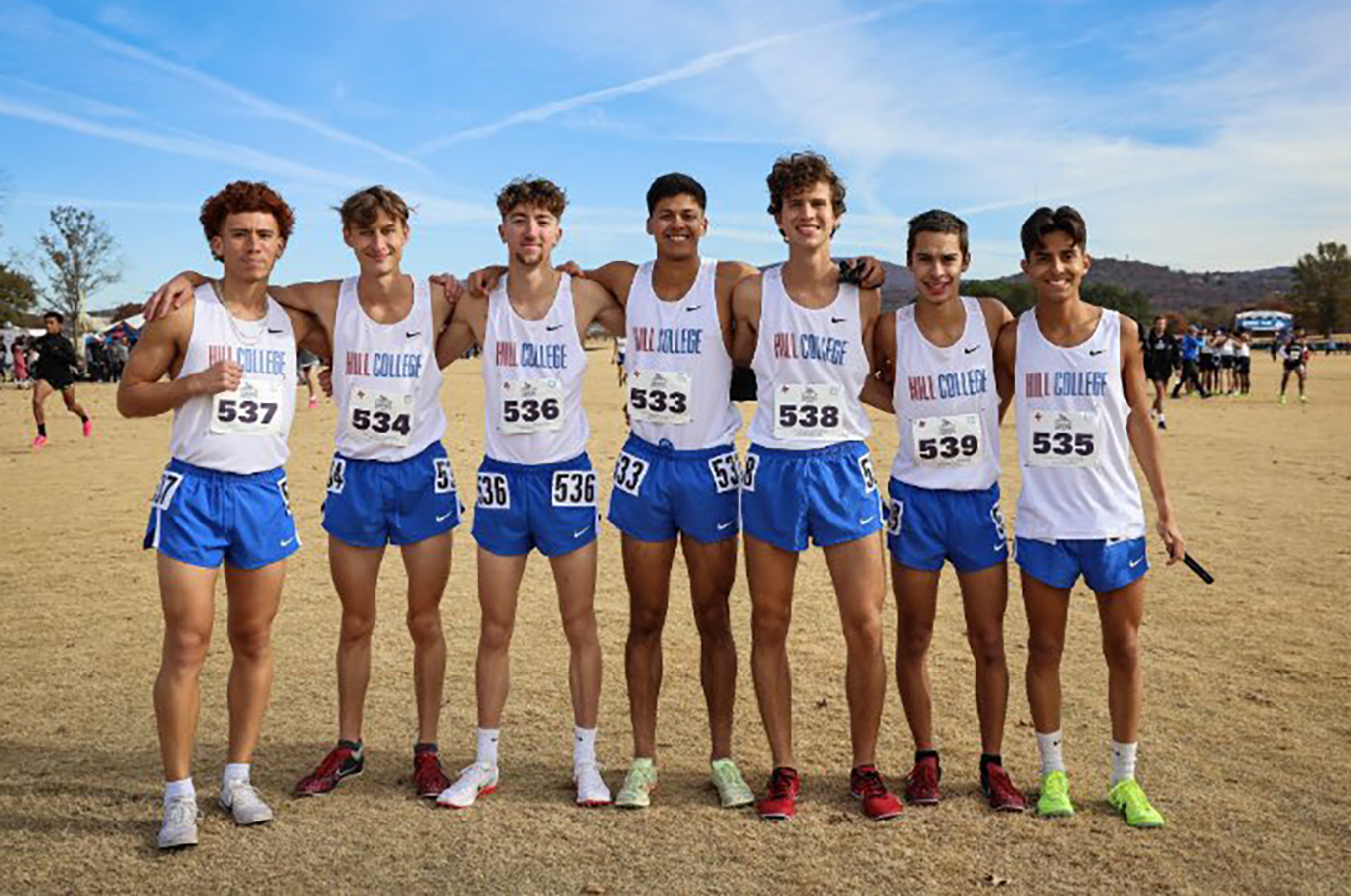 Hill College's Men's Cross Country team